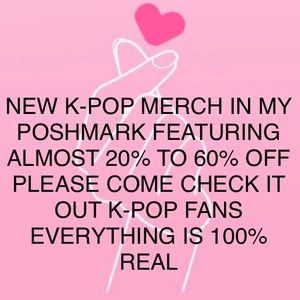 ✨K-POP MERCH AT MY POSHMARK UNLIMITED SALES✨